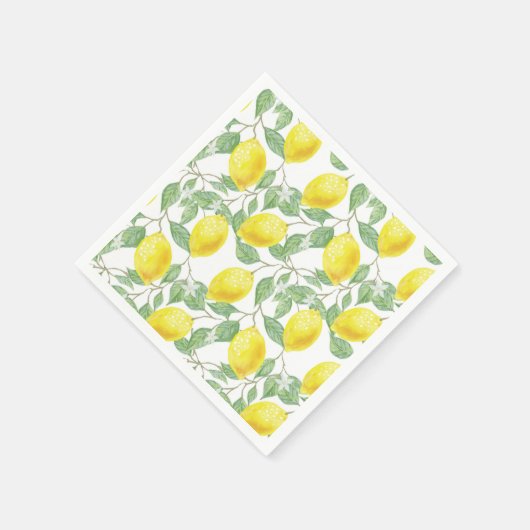 Serviette En Papier Citron (Coin)