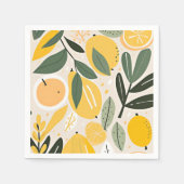 Serviette En Papier Citron (Devant)