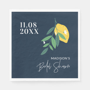 Serviette En Papier Citron bleu Fête des mariées Squeeze principal