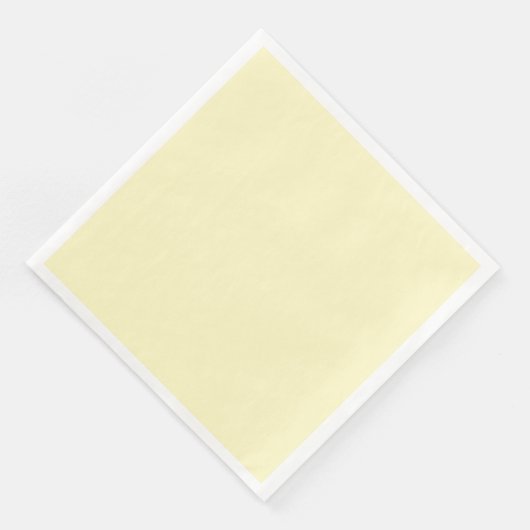 Serviette En Papier Citron Chiffon couleur solide Personnaliser (Coin)