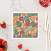 Serviette En Papier Citron dans des tons feutrés (En situation)