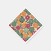 Serviette En Papier Citron dans des tons feutrés (Coin)