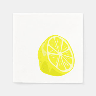 Serviette En Papier Citron demi-cocktail Napkins
