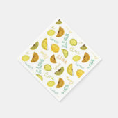 Serviette En Papier Citron et citron vert Motif (Coin)