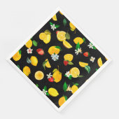 Serviette En Papier Citron et fraise 5 (Coin)