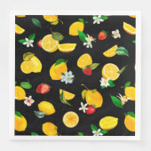 Serviette En Papier Citron et fraise 5 (Devant)