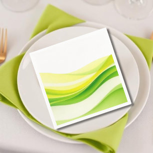 Serviette En Papier Citron et Vert des Îles