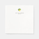 Serviette En Papier Citron jaune (Devant)