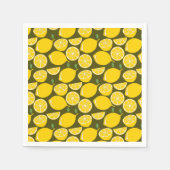 Serviette En Papier Citron Jaune Moderne Amusant mignon (Devant)