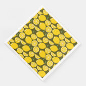 Serviette En Papier Citron Jaune Moderne Amusant mignon (Coin)