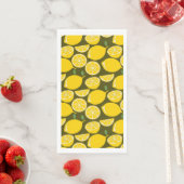 Serviette En Papier Citron Jaune Moderne Amusant mignon (En situation)