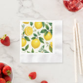 Serviette En Papier Citron liss (En situation)