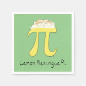 Serviette En Papier Citron Meringue Pi Symbole Math Maître (Devant)
