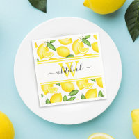 Citron Monogram Citrus Motif