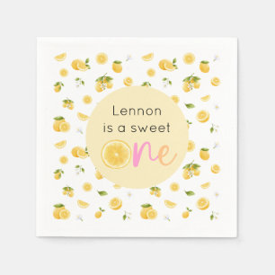 Serviette En Papier Citron sucré un anniversaire fête