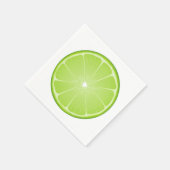 Serviette En Papier Citron Tropical (Coin)