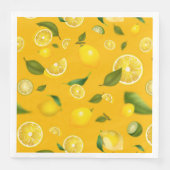 Serviette En Papier Citron Variété 7 (Devant)