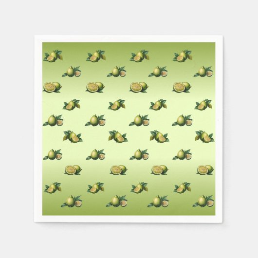 Serviette En Papier Citron vert (Devant)