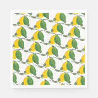 Citron vert aquarelle motif peint à la main