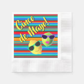 Serviette en papier citron vert et citron du Cinco (Devant)