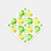 Serviette En Papier Citron vert fruit jaune citron (Coin)