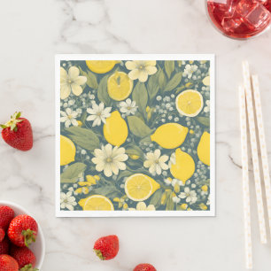 Serviette En Papier citron vintage