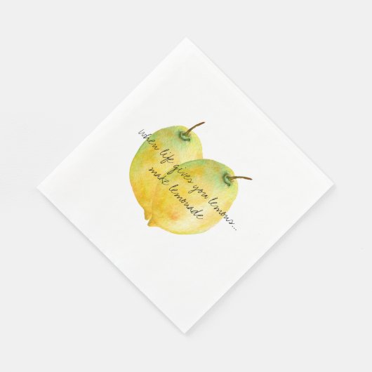 Serviette En Papier Citrons (Coin)