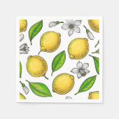 Serviette En Papier Citrons (Devant)