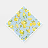 Serviette En Papier citrons aquarelle 4 (Coin)