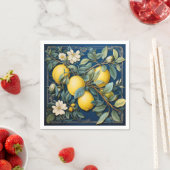 Serviette En Papier Citrons d'été méditerranéens (En situation)