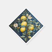 Serviette En Papier Citrons d'été méditerranéens (Coin)