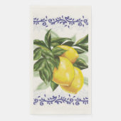 Serviette En Papier Citrons en toile (Devant)
