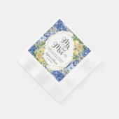 Serviette En Papier Citrons Méditerranéen Mosaïque Carrelage Mariage M (Coin)
