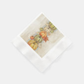 Serviette En Papier Citrouille (Coin)