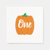Serviette En Papier Citrouille 1er anniversaire (Devant)
