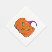 Serviette En Papier Citrouille Alien Halloween (Coin)