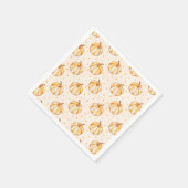 Serviette En Papier Citrouille automne (Coin)