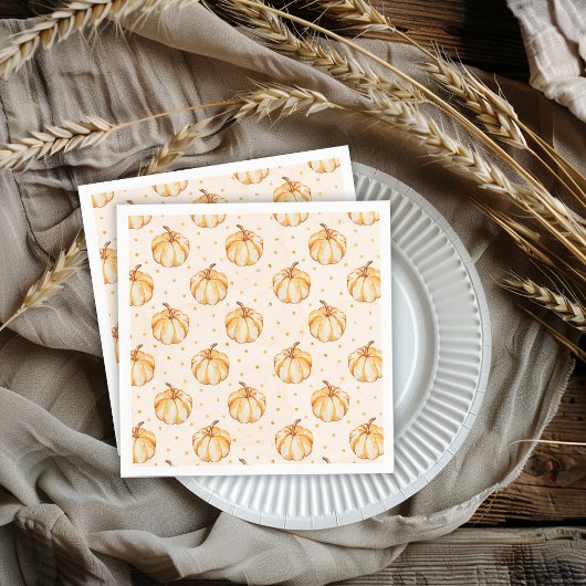 Serviette En Papier Citrouille automne
