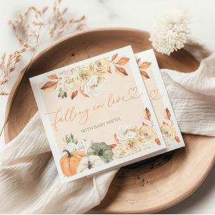 Serviette En Papier Citrouille Automne  Automne Baby shower