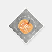 Serviette En Papier Citrouille Automne Baby shower Chalkboard Automne (Coin)