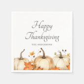 Serviette En Papier Citrouille Automne Thanksgiving (Devant)