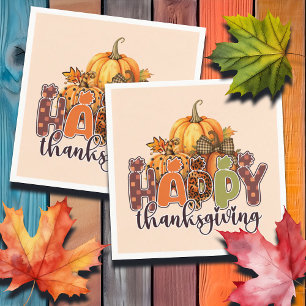 Serviette En Papier Citrouille bon thanksgiving