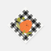 Serviette En Papier Citrouille bon thanksgiving Sur Les Serviettes Pla (Coin)