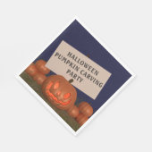 Serviette En Papier Citrouille Carving Jack-o'-lantern Halloween Napki (Coin)