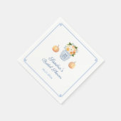 Serviette En Papier Citrouille classique Fleurs d'automne Fête des mar (Coin)