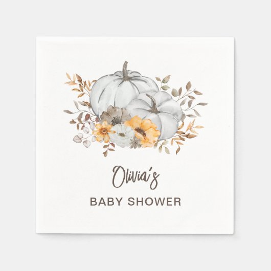 Serviette En Papier Citrouille d'automne (Devant)