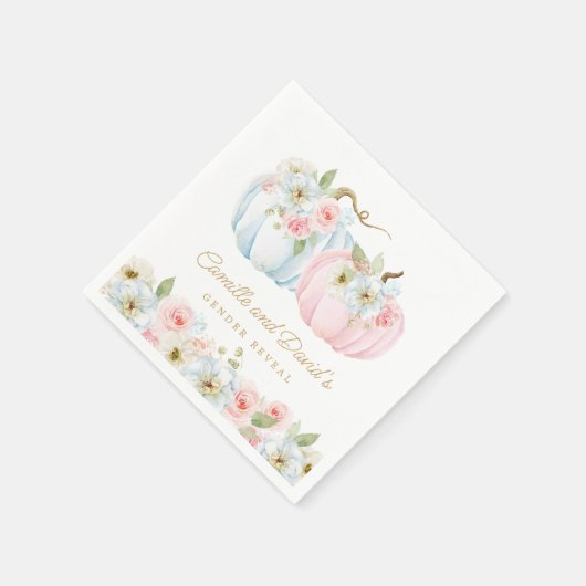 Serviette En Papier Citrouille d'automne Baby shower de révélation de  (Coin)