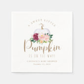Serviette En Papier Citrouille d'automne Baby shower Napkin (Devant)