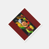 Serviette En Papier Citrouille d'automne blanc (Coin)