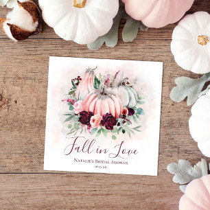 Serviette En Papier Citrouille de la chute dans l'amour